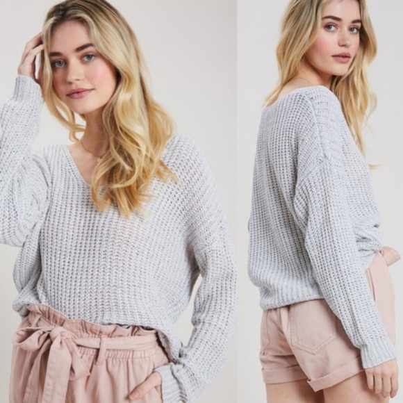 Cozy off shoulder Loose Fit Knit Sweater Top - Picture 7 of 7